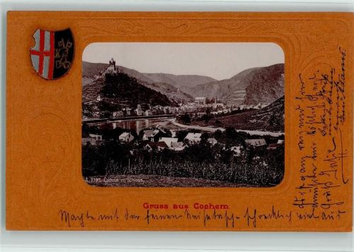 Cochem 1901 Passepartout Schloss Wappen