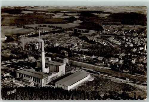 Penzberg Kraftwerk Fliegeraufnahme