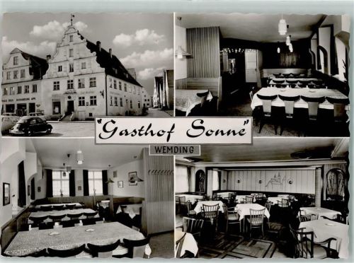 Wemding Gasthaus Sonne Gastraum VW-Käfer
