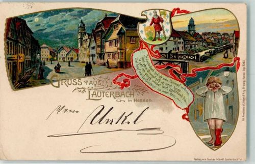 Lauterbach 1903 Strumpflied Wappen Ritter