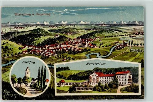 Wartenberg Wartenberg und Umgebung Rocklfing Sanatortum signiert E. Felle