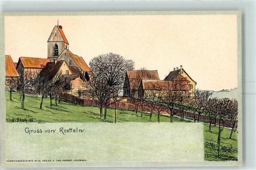 Haagen 1899 Gruss von Roetteln Verlag Haerdle Nr. 10 AK