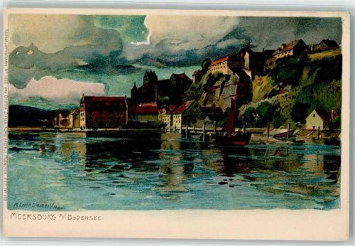 Meersburg 1899 Zieher, Ottmar Künstlerkarte Nr. 1866 AK