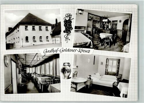 Eslarn Gasthaus-Pension Goldenes Kreuz Gastraum Tresen Gästezimmer Waschbecken Weinkrug