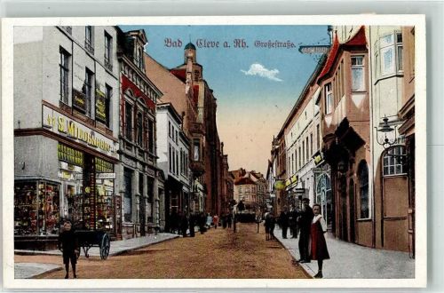 Kleve Große Straße Geschäft S. Mildenburg Gasthaus Kaiserhof