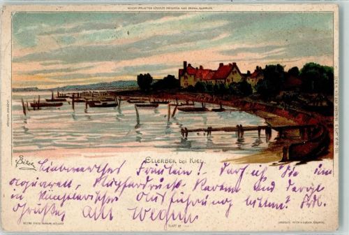 Ellerbek 1899 Lithographie AK