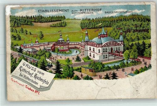 Reichenfels 1906 Etablissement Zum Ritterhof Lithographie
