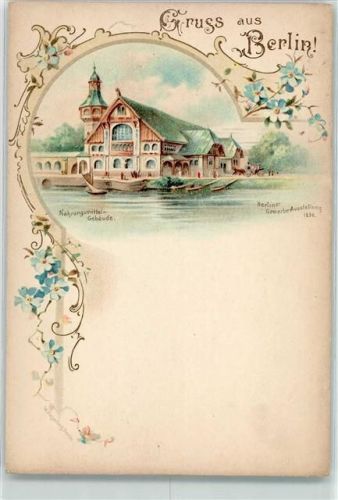 Treptow Gewerbe-Ausstellung 1896 Nahrungsmittel-Gebäude