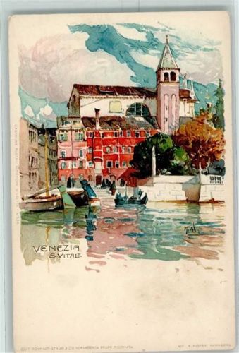 Venezia S. Vitale sign. M. W.