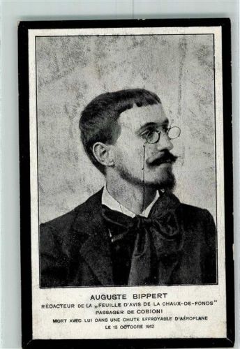 La Chaux-de-Fonds Journalist Auguste Bippert Redakteur de la "Feuille Avis de La Chaux-de-Fonds