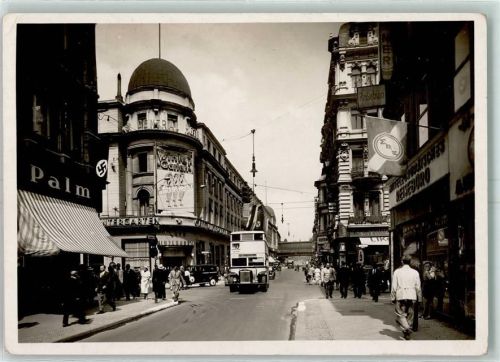 Berlin Mitte Friedrichstraße HK Fahne Foto Hans Hartz Nr. 73 AK