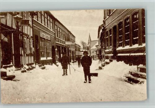 Ebeltoft Winter es liegt Schnee im Ort AK
