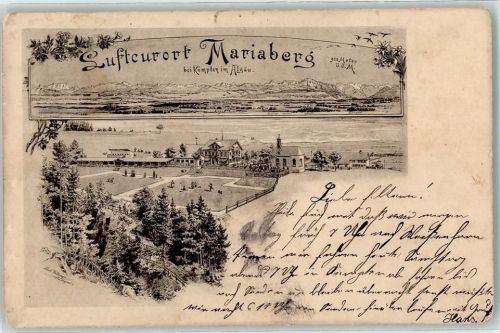 Mariaberg 1897 sign