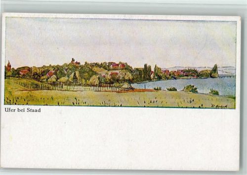 Staad sign Einhart Karl Bodensee-Künstlerkarten 2. Reihe