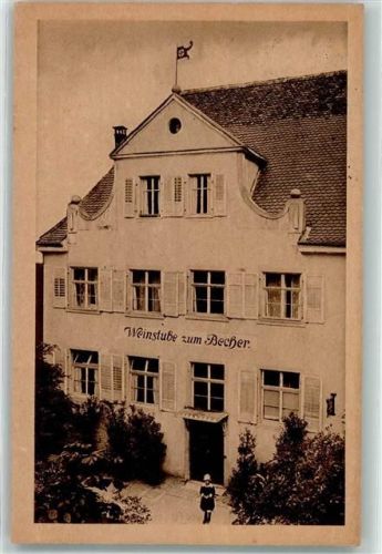 Meersburg Gasthaus zum Becher Weinstube Wetterfahne