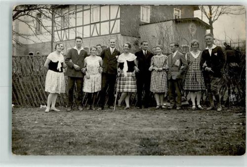 07338 O6801 Kaulsdorf , Saale - Gruppenphoto Ausflugsteilnehmer 1929