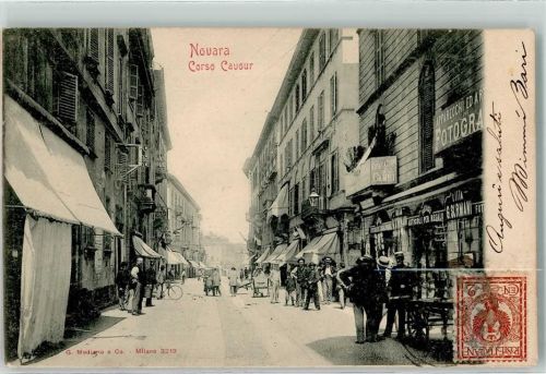 Novara Corso Cavour Fahrrad Geschäft Fotograf