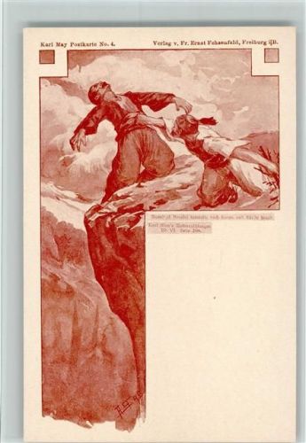 1900 Postkarte Nr. 4 - Verlag Fehsenfeld , sehr gute Erhaltung AK
