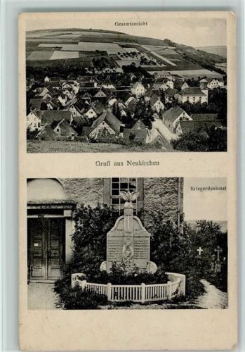 Bad Mergentheim 1932 Neukirchen - Kriegerdenkmal AK