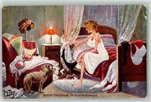 Soviel Fleischnot ist haarsträubend Erotik Nachttopf F.E.D. Serie 442