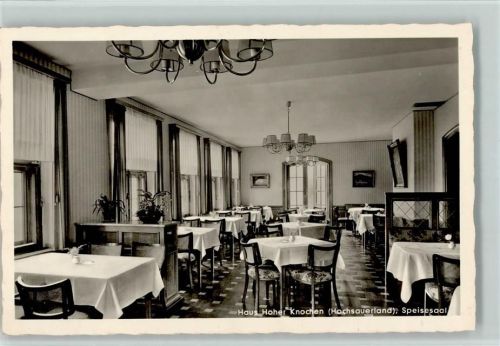 Westfeld Haus Hoher Knochen Innenaufnahme Speisesaal