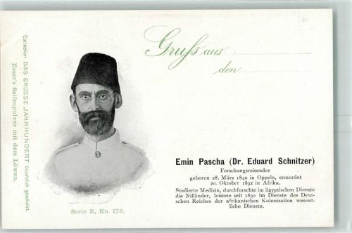 1900 Das Grosse Jahrhundert Serie E Nr.178 - Emin Pascha Kolonisation Forscher