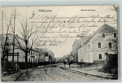 Waldsassen 1905 Bahnhofstraße