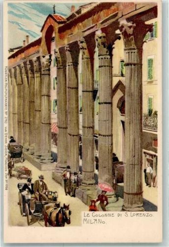 Milano Künstlerkarte Nr. 2763 Le Colonne di S. Lorenzo