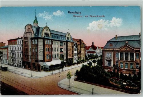 Bromberg 1915 Danziger- und Bismarckstraße