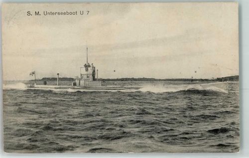 1916 SM Unterseeboot U 7 Marineschiffspost Nr 29
