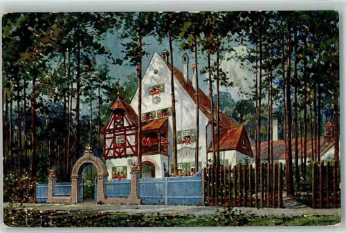 Rückersdorf 1912 Walderholungsheim Frida Schramm-Stiftung sign C. Schmidt