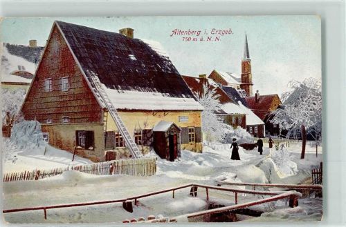01773 O8242 Altenberg , Erzgeb 1914 - Leiter Winter