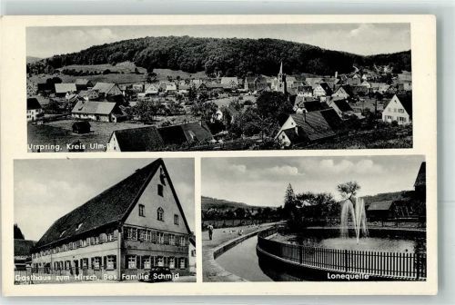 Urspring Lonequelle Gasthaus zum Hirsch