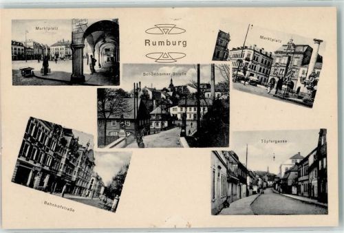 Rumburk Marktplatz Schönborner Straße Bahnhofstraße Töpfergasse