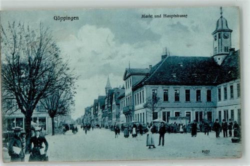 Göppingen 1906 Markt Hauptstraße