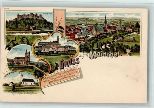 Lichtenfels 689 Gruss aus - Mainthal , gute Erhaltung