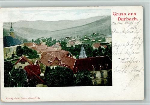 Durbach 1905 Teilansicht, gute Erhaltung AK