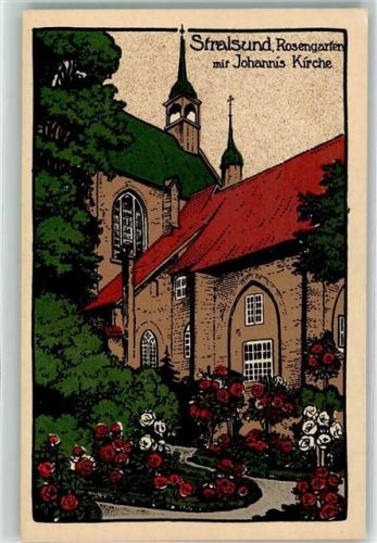 Stralsund Johannis-Kirche Rosengarten