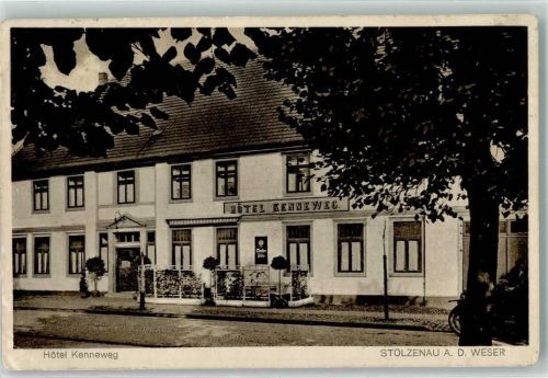 Stolzenau Hotel Kenneweg Emailleschild
