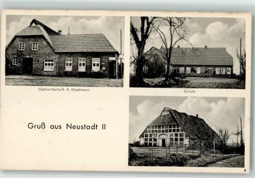 49434 W2846 Neustadt , Oldenburg - Gasthaus A. Stratmann Schule