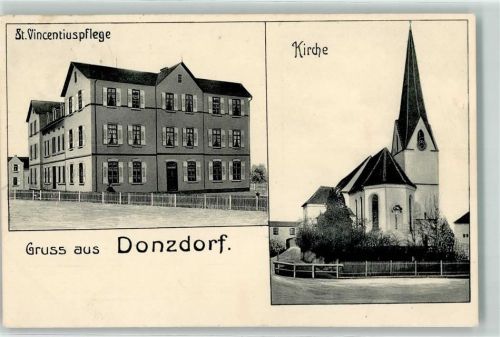 Donzdorf 1914 St. Vincentuspflege Kirche