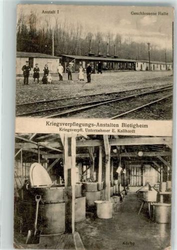 Bietigheim 1915 Kriegsverpflegungs Anstalten K.D. Feld Postexped 30. Reserve-Div.