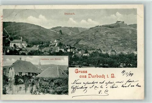 Durbach 1899 Gasthaus Zum Ritter