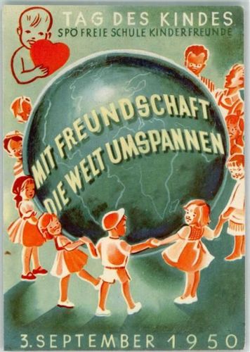 1950 Tag des Kindes SPÖ Freie Schule Kinderfreunde