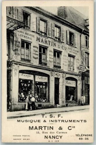 Nancy Geschäft Martin & Cie T.S.F. Musique & Instruments Rue des Carmes 44