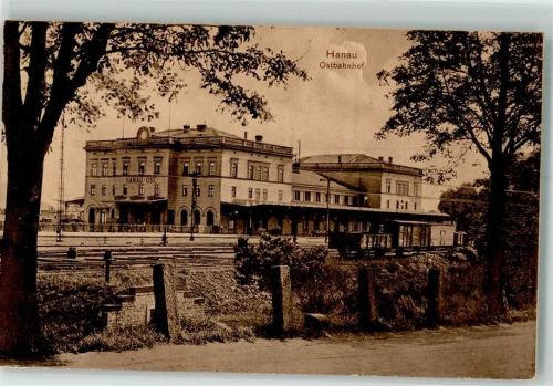 Hanau 1913 Ostbahnhof Bahnpost Eisenach- Zg. 4