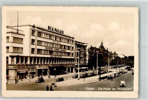 Stettin Szczecin - Ufa Palast Kino Deutsches Familien Kaufhaus Paradeplatz Gasthaus Alte Wache