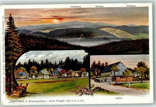 Jägerhaus 1911 Gasthof Fichtelberg Keilberg Spitzberg