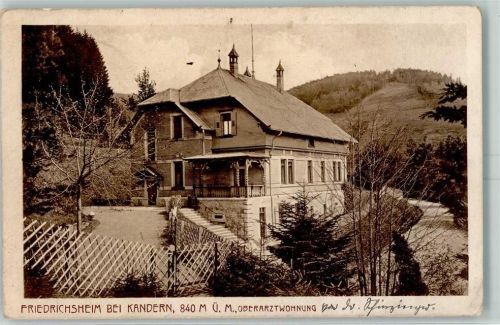 Friedrichsheim 1915 Oberarztwohnung Stempel Reserve-Lazarett