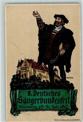Nürnberg 1912 sign A. Hoffmann + Sonderstempel